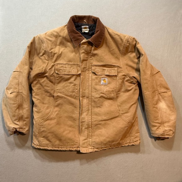 Carhartt Other - Carhartt 2007 USA Made Union Labor Arctic Duck Canvas Quilt Lined Jacket 48 R